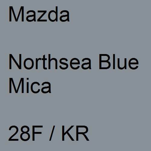 Mazda, Northsea Blue Mica, 28F / KR.
